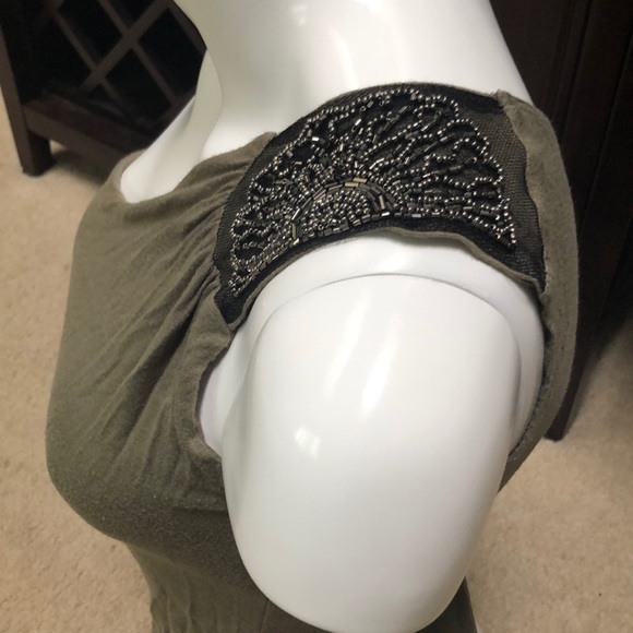 Camo green one shoulder top - Picture 3 of 4